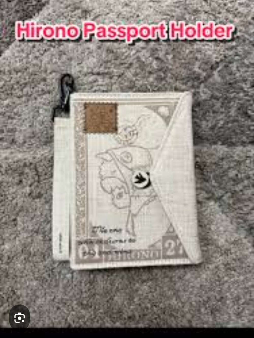 HIRONO MIST-WALKER SERIES FABRIC PASSPORT HOLDER
